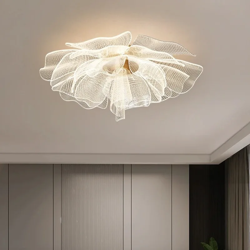 Interior Design Remote - Simple Luxurious LED Ceiling Light Flower
