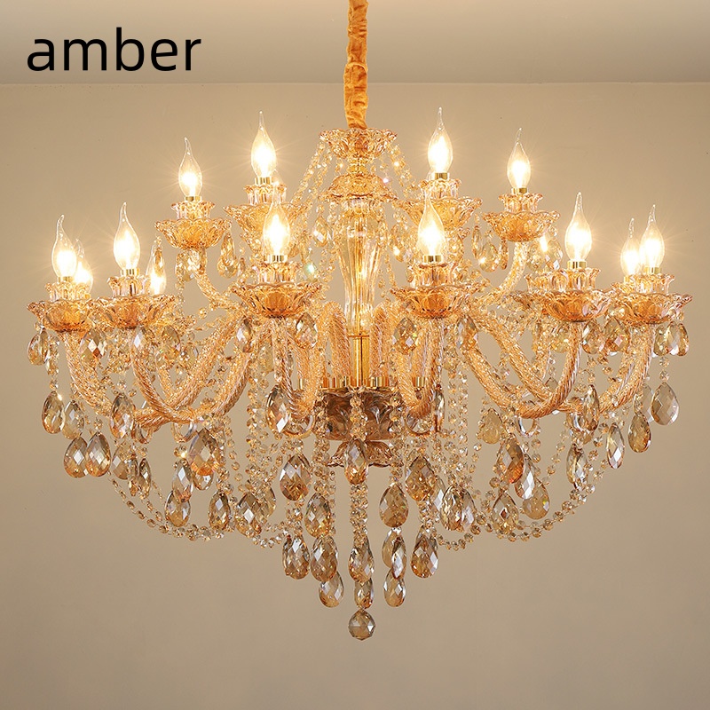 Interior Design Years - French luxury crystal living room chandelier