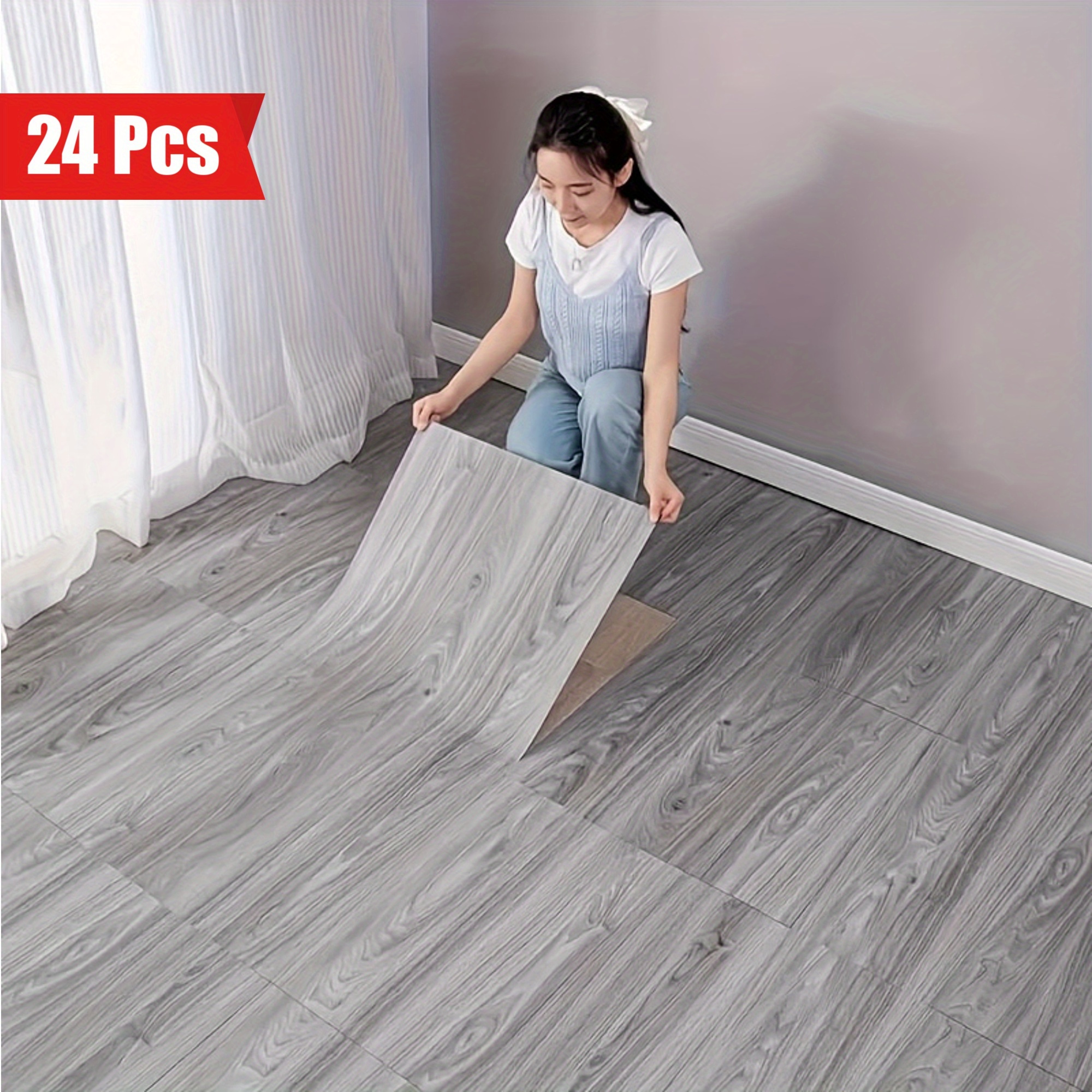 Interior Design Kitchen And Living Room - Set of 24 Self-Adhesive Vinyl Floor