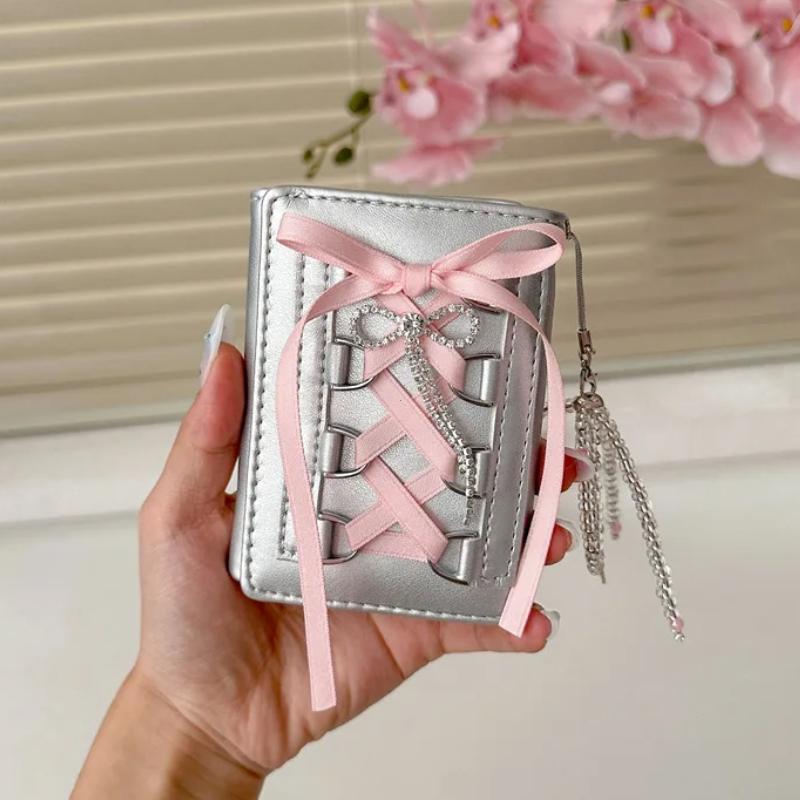 Y2k Silver Sweet Wallets for W - Interior Design Korean Style avis et prix