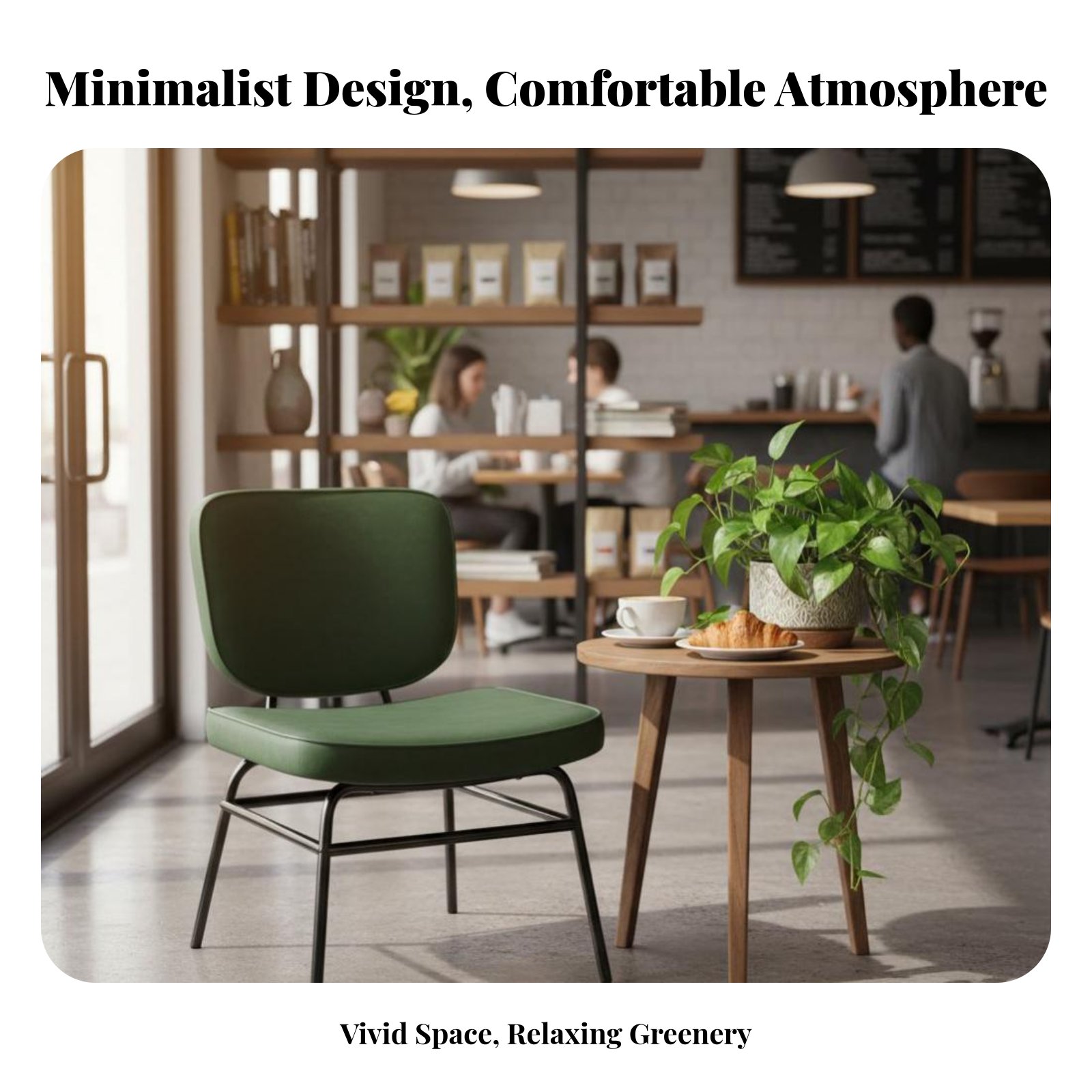 Woven Rear Wooden Chair Sturdy - Interior Design Of Cafe avis et prix