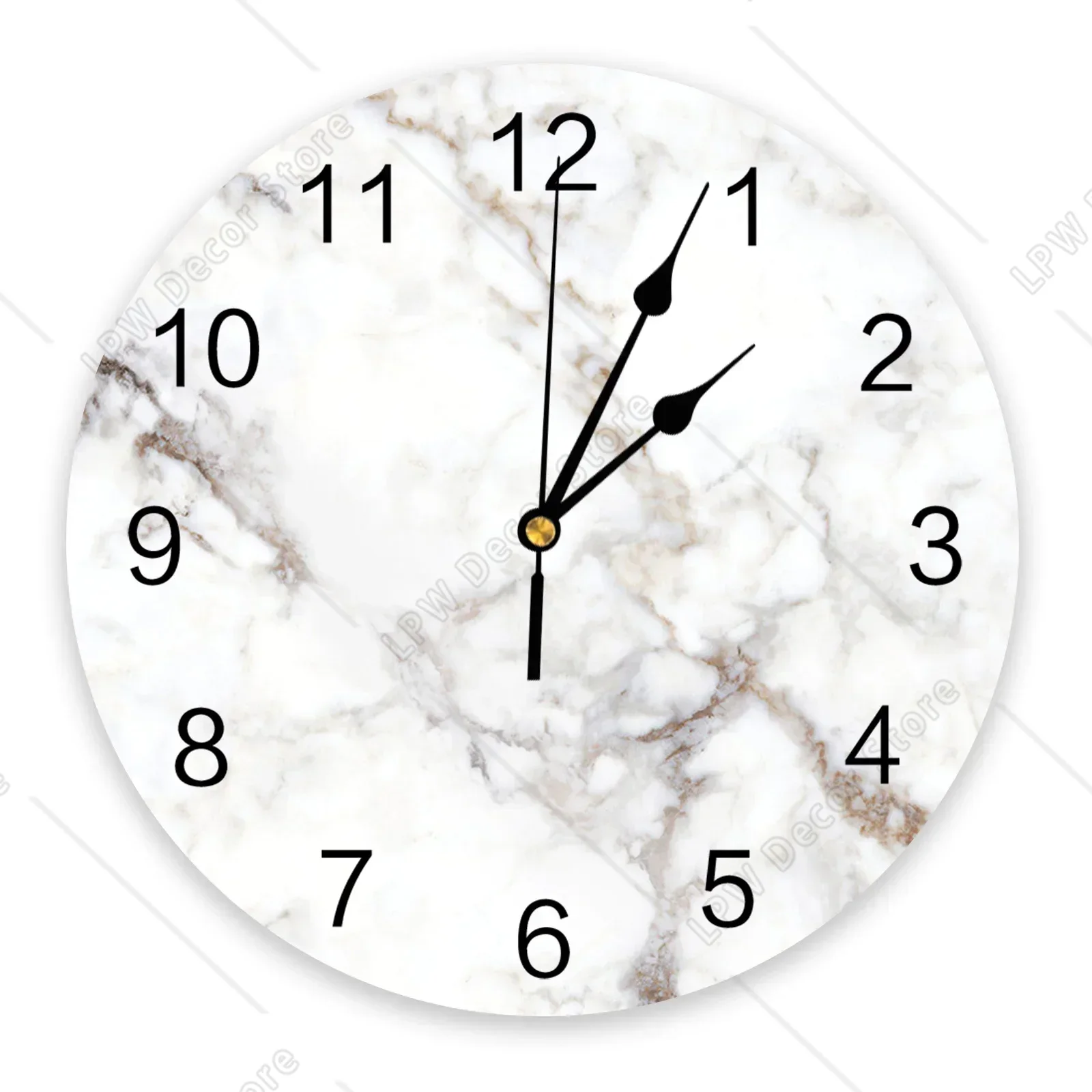 Marble Agate Wall Clock Modern - Interior Design Kitchen And Living Room avis et prix