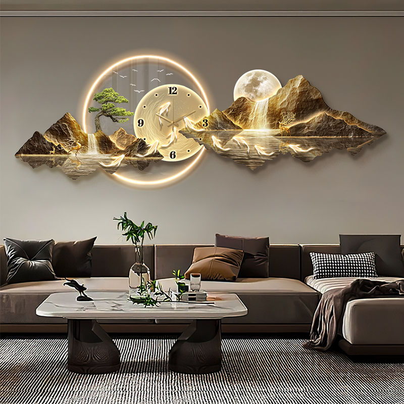 Luxury Light Wall clock Living - Interior Design Kitchen And Living Room avis et prix