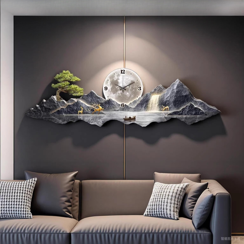 Luxury Light Wall clock Living - Interior Design Kitchen And Living Room avis et prix