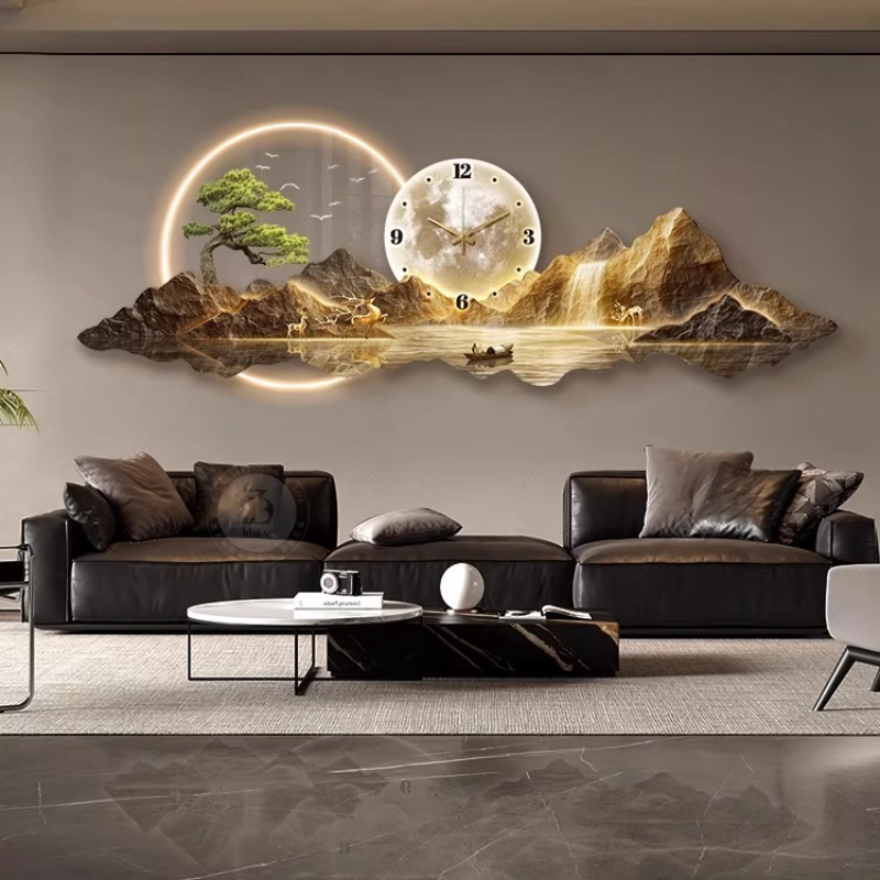 Luxury Light Wall clock Living - Interior Design Kitchen And Living Room avis et prix