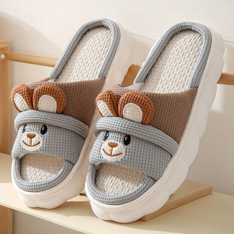 Cute Rabbit Slippers For Women - Linen Roller Blind avis et prix