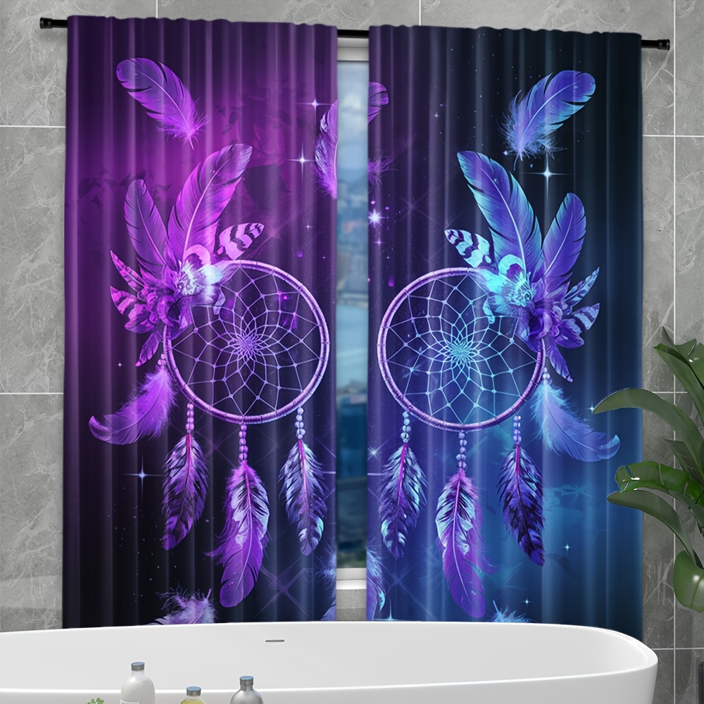 Purple Dreamcatcher Curtains F - Interior Design Of Cafe avis et prix