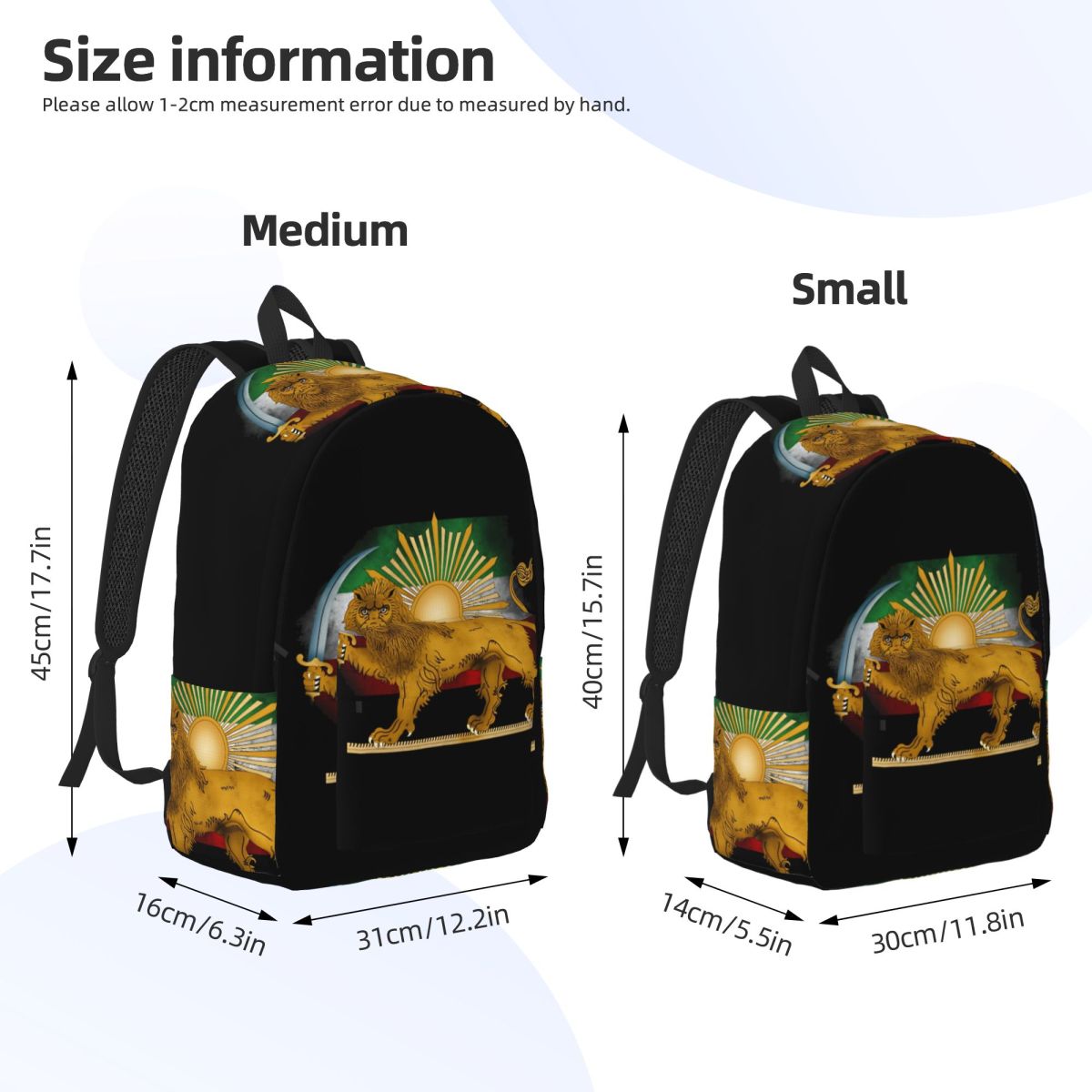 Persian Lion And Sun Backpack  - Interior Design University avis et prix