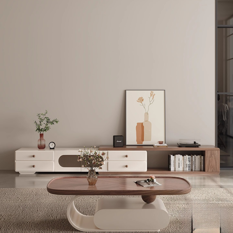 Interior Living Room Tv Cabine - Interior Design White And Wood avis et prix
