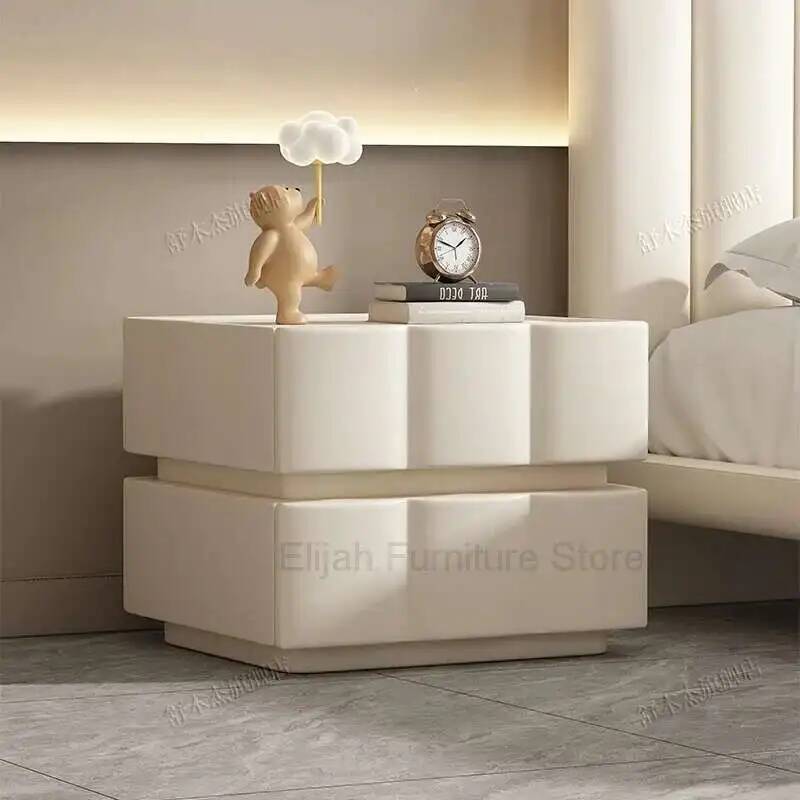 White Cabinet Storage Nightsta - Interior Design White And Wood avis et prix