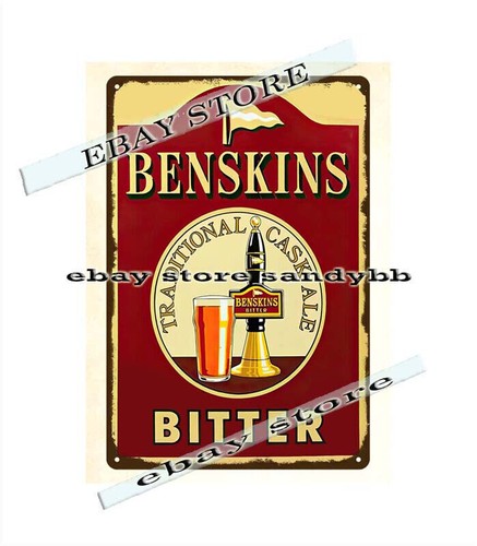 Benskins Bitter Ale metal tin  - Interior Design Usa avis et prix