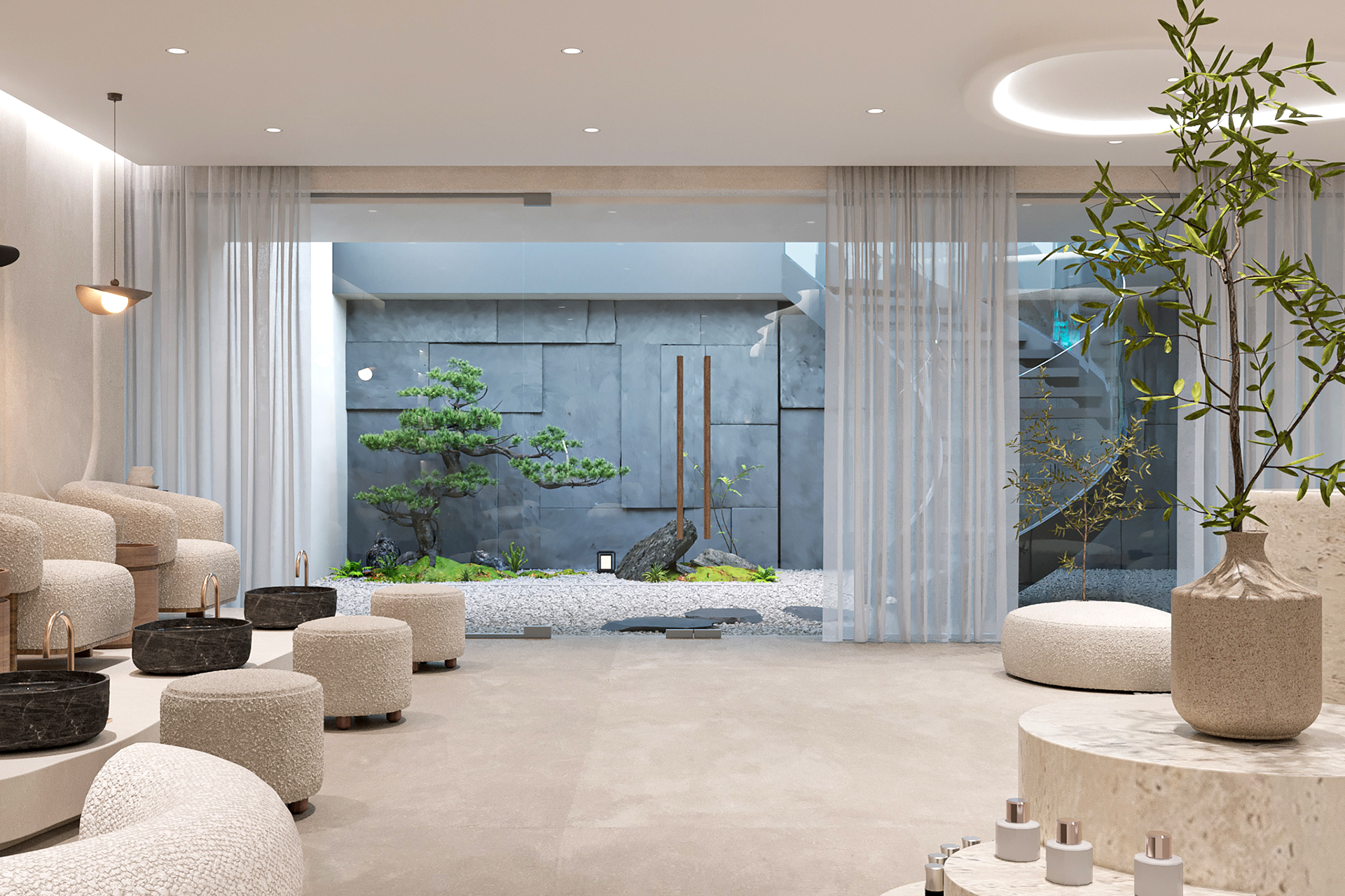 High-end nail salon furniture, - Interior Design Nail Salon avis et prix
