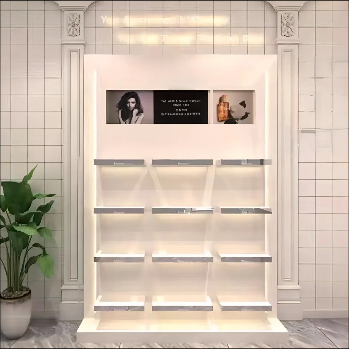 Makeup Showcase Retail Shop In - Interior Design Nail Salon avis et prix