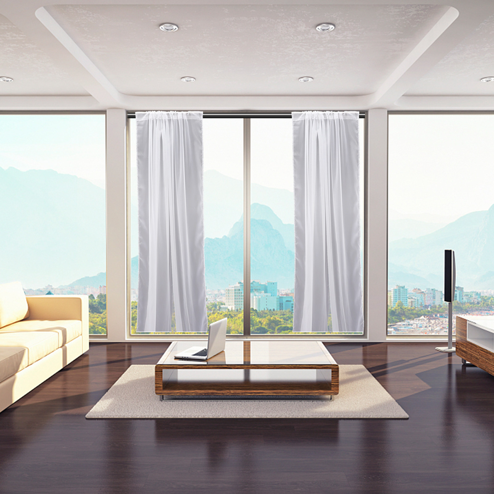 2Pcs Window Curtain Sheer Curt - Interior Design Usa avis et prix