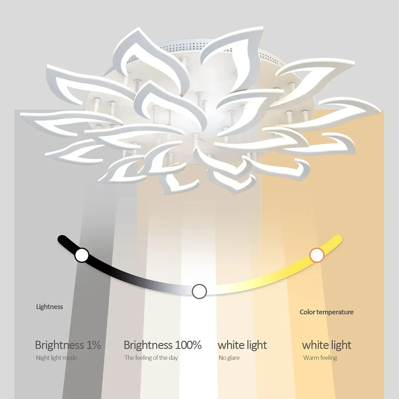Designer LED Petal Chandelier  - Interior Design Kitchen And Living Room avis et prix
