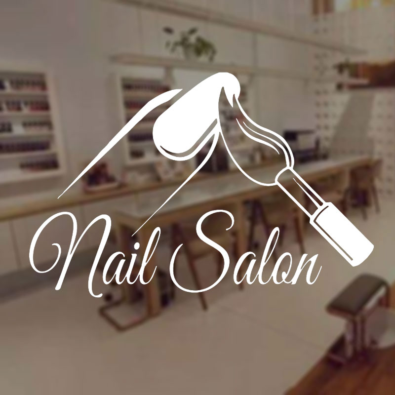 Nail Salon Shop Wall Decal Man - Interior Design Nail Salon avis et prix