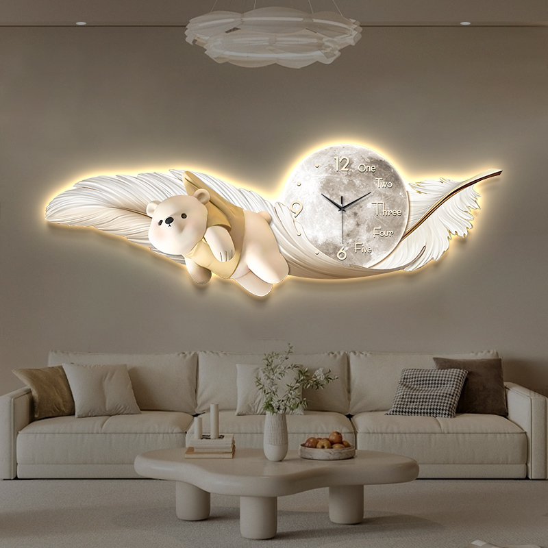 Luxury Large Wall Clock Temper - Interior Design Kitchen And Living Room avis et prix