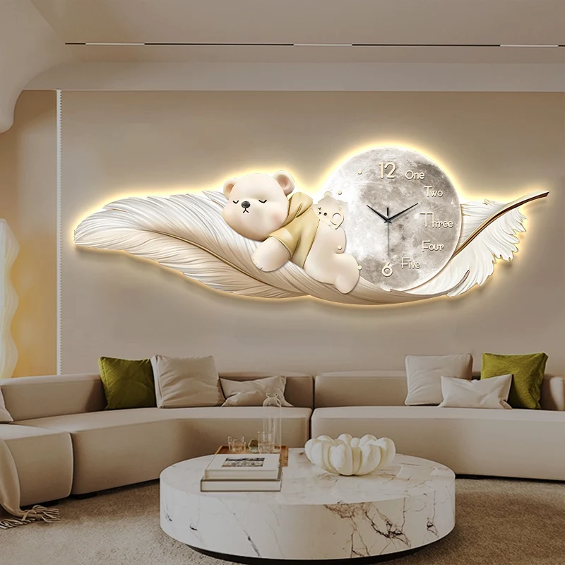 Luxury Large Wall Clock Temper - Interior Design Kitchen And Living Room avis et prix