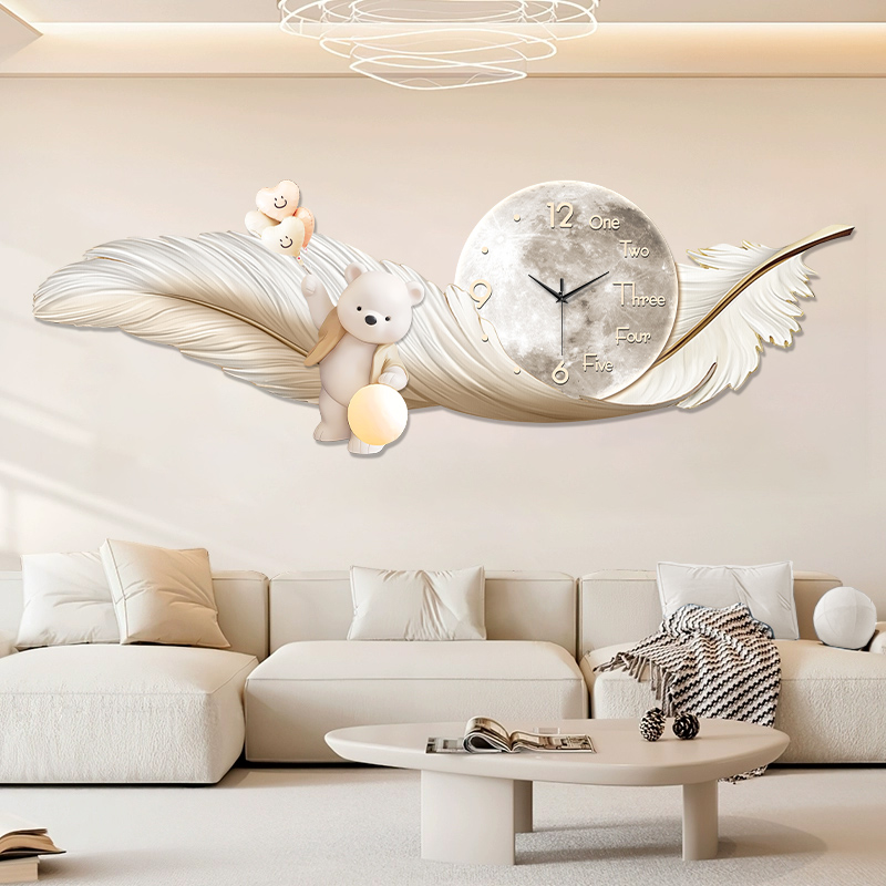 Luxury Large Wall Clock Temper - Interior Design Kitchen And Living Room avis et prix