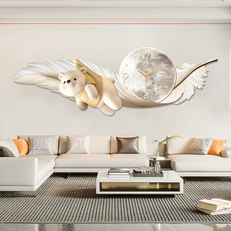 Luxury Large Wall Clock Temper - Interior Design Kitchen And Living Room avis et prix