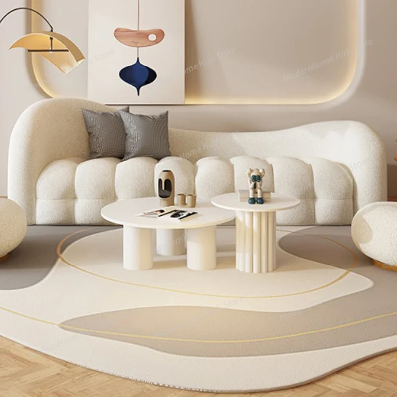 White Cream Living Room Sofas  - Interior Design White And Wood avis et prix