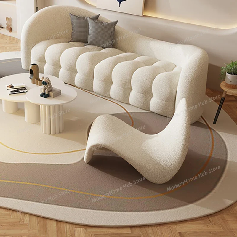 White Cream Living Room Sofas  - Interior Design White And Wood avis et prix