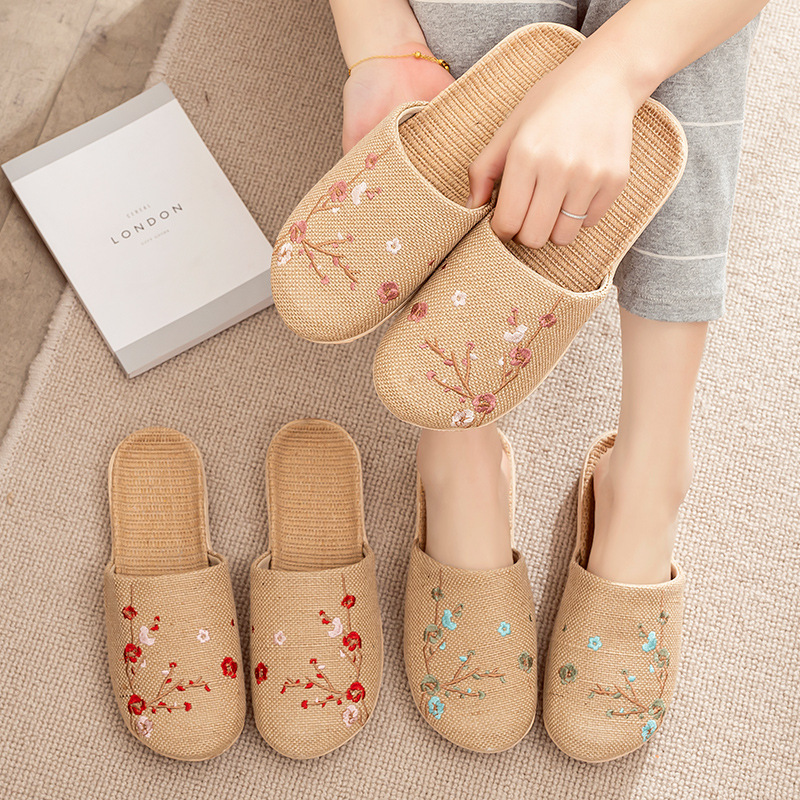 Linen Slippers Female Summer M - Linen Roller Blind avis et prix