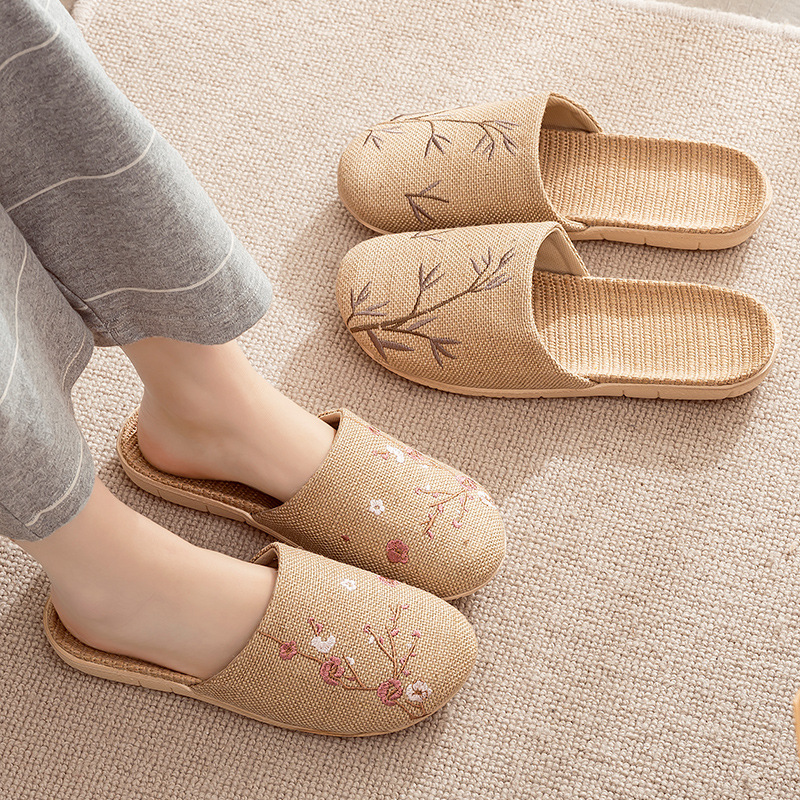 Linen Slippers Female Summer M - Linen Roller Blind avis et prix
