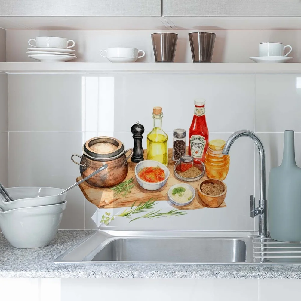 Contemporary PVC Wall Decorati - Interior Design Kitchen And Living Room avis et prix