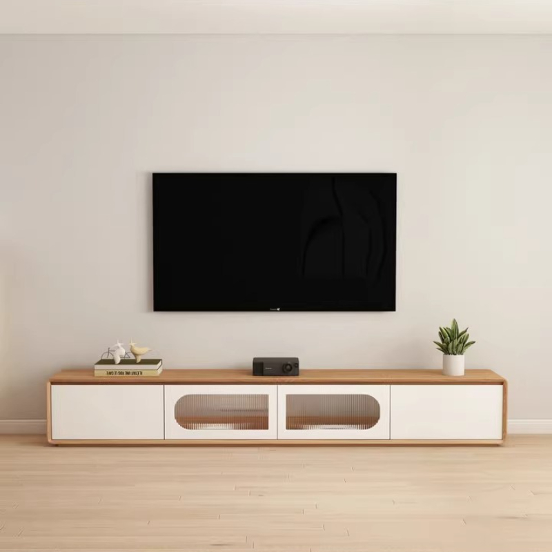 Designer Accessories Tv Cabine - Interior Design White And Wood avis et prix