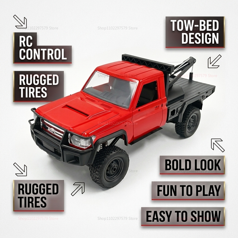 New MN82T RC Crawler 2.4G 4WD  - Interior Design Remote avis et prix