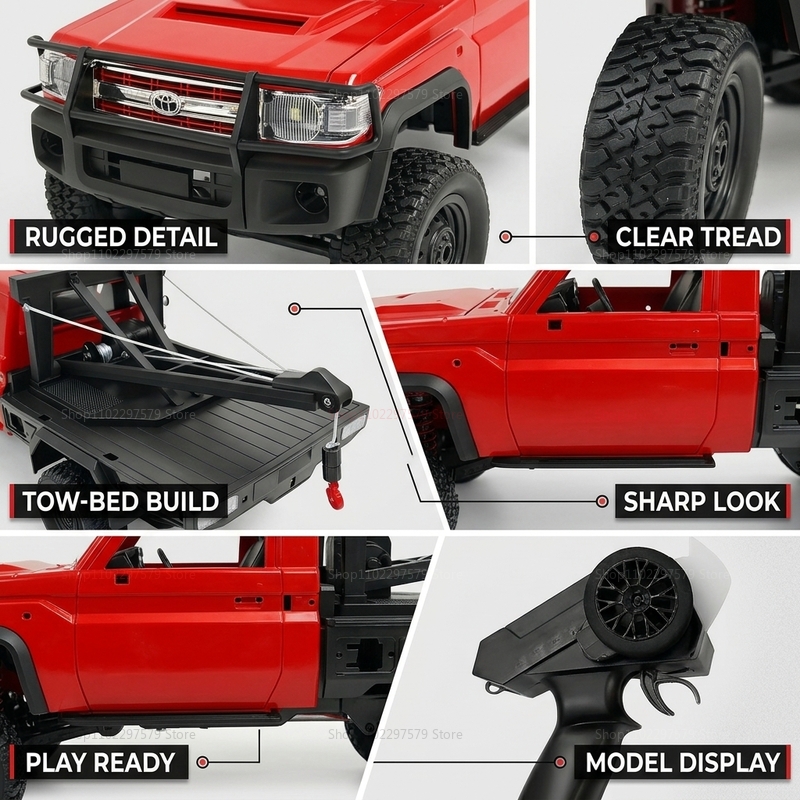 New MN82T RC Crawler 2.4G 4WD  - Interior Design Remote avis et prix