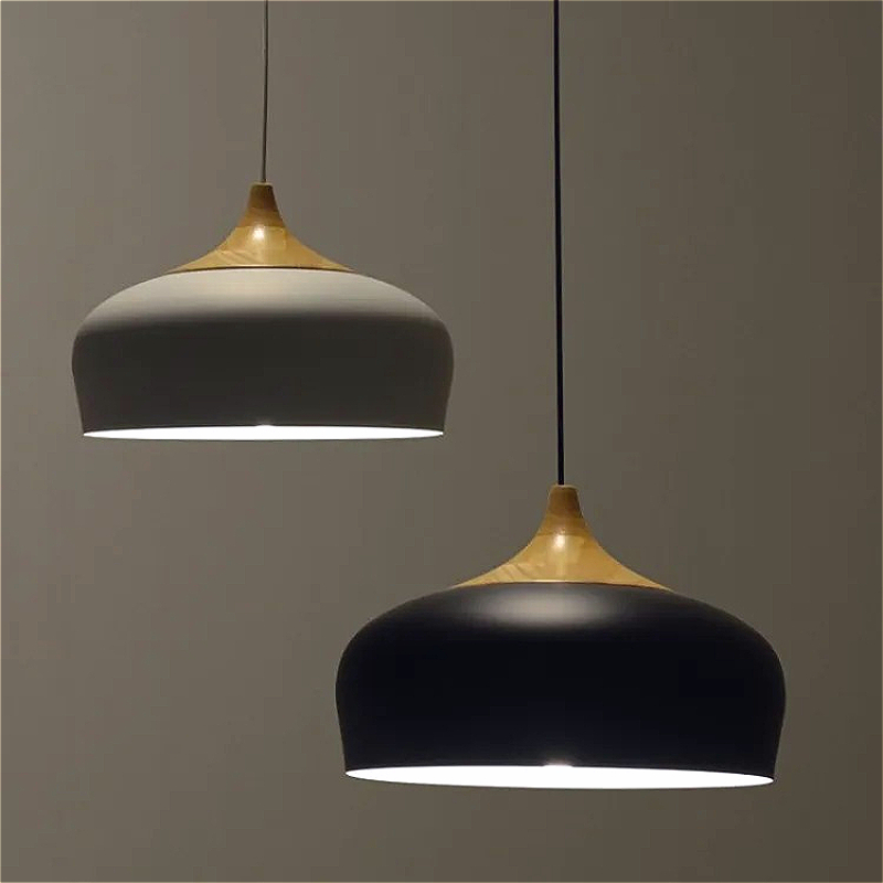 Nordic Aluminum Big Lampshade  - Interior Design White And Wood avis et prix