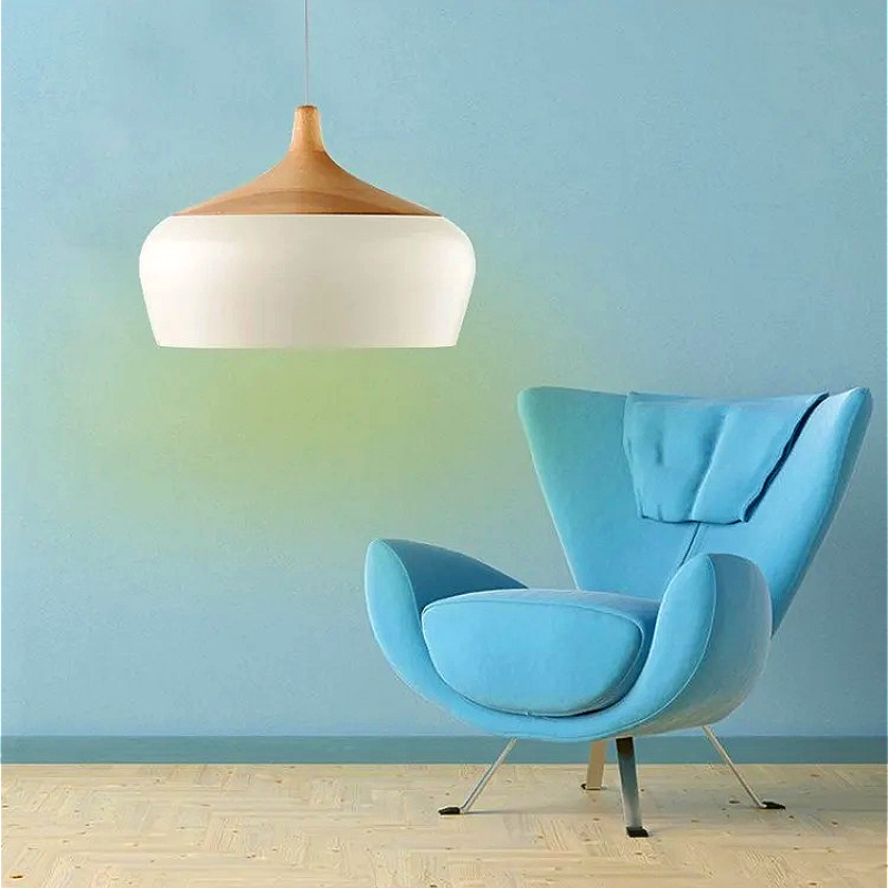 Nordic Aluminum Big Lampshade  - Interior Design White And Wood avis et prix