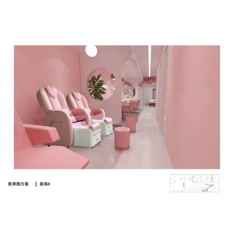 Custom Modern Commercial Furni - Interior Design Nail Salon avis et prix