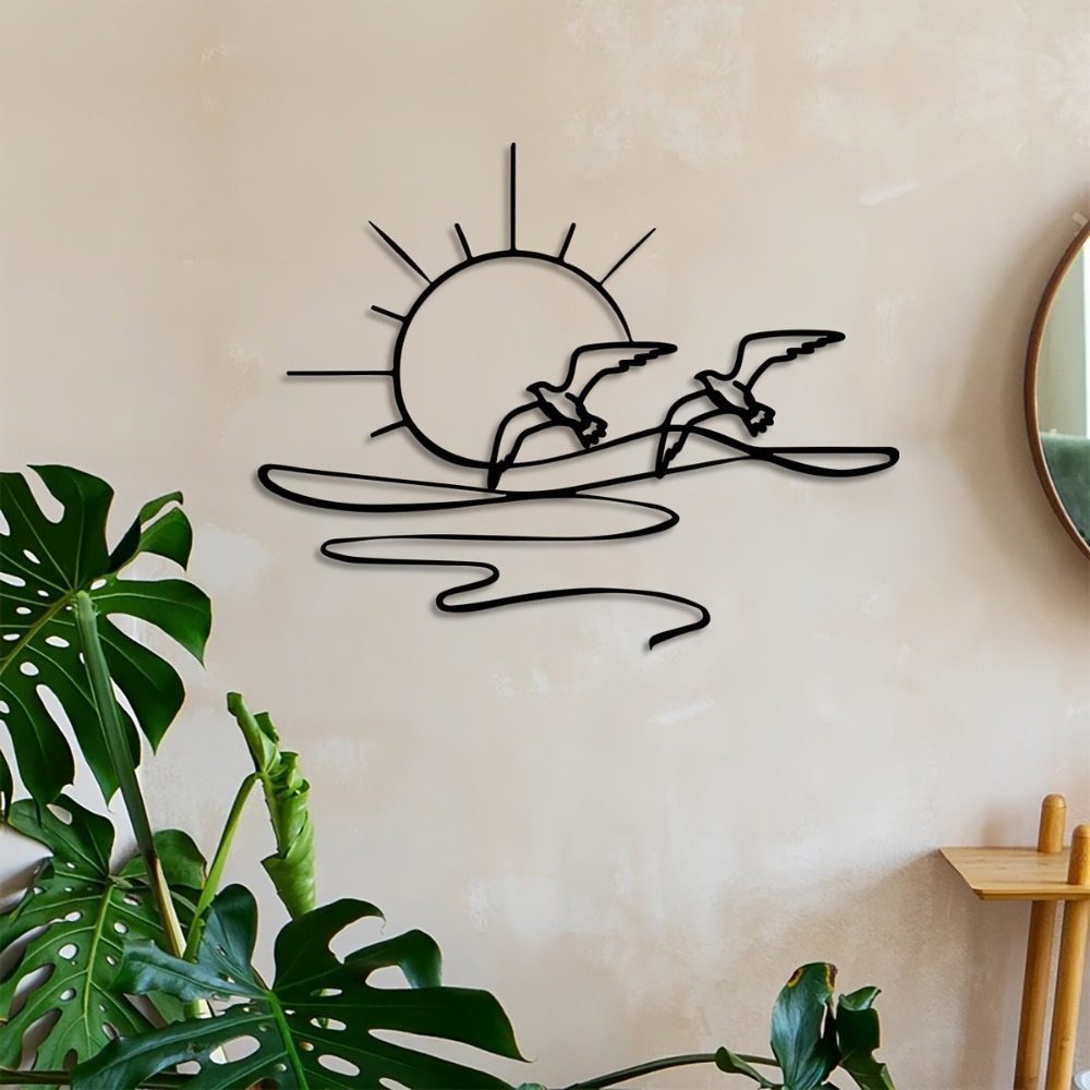 Sunrise Seagull Iron Metal Wal - Interior Design Of House avis et prix