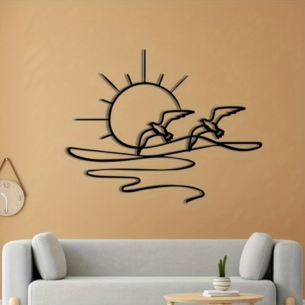 Sunrise Seagull Iron Metal Wal - Interior Design Of House avis et prix