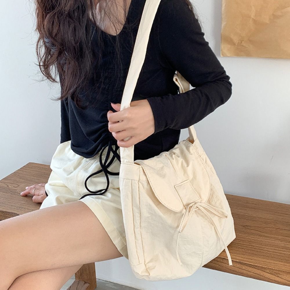 Korean Style Flap Nylon Bow Cr - Interior Design Korean Style avis et prix