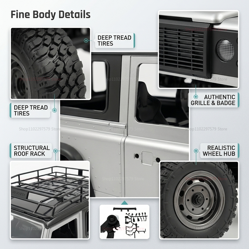 1/12 4WD RC Crawler MN98 MN99s - Interior Design Remote avis et prix