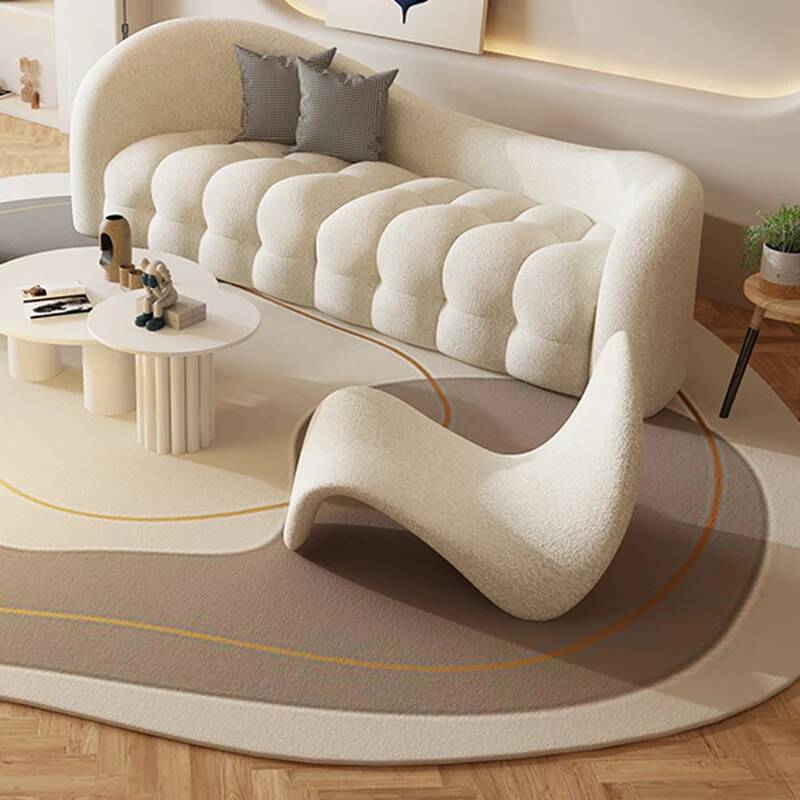 Cream White Living Room Sofas  - Interior Design White And Wood avis et prix