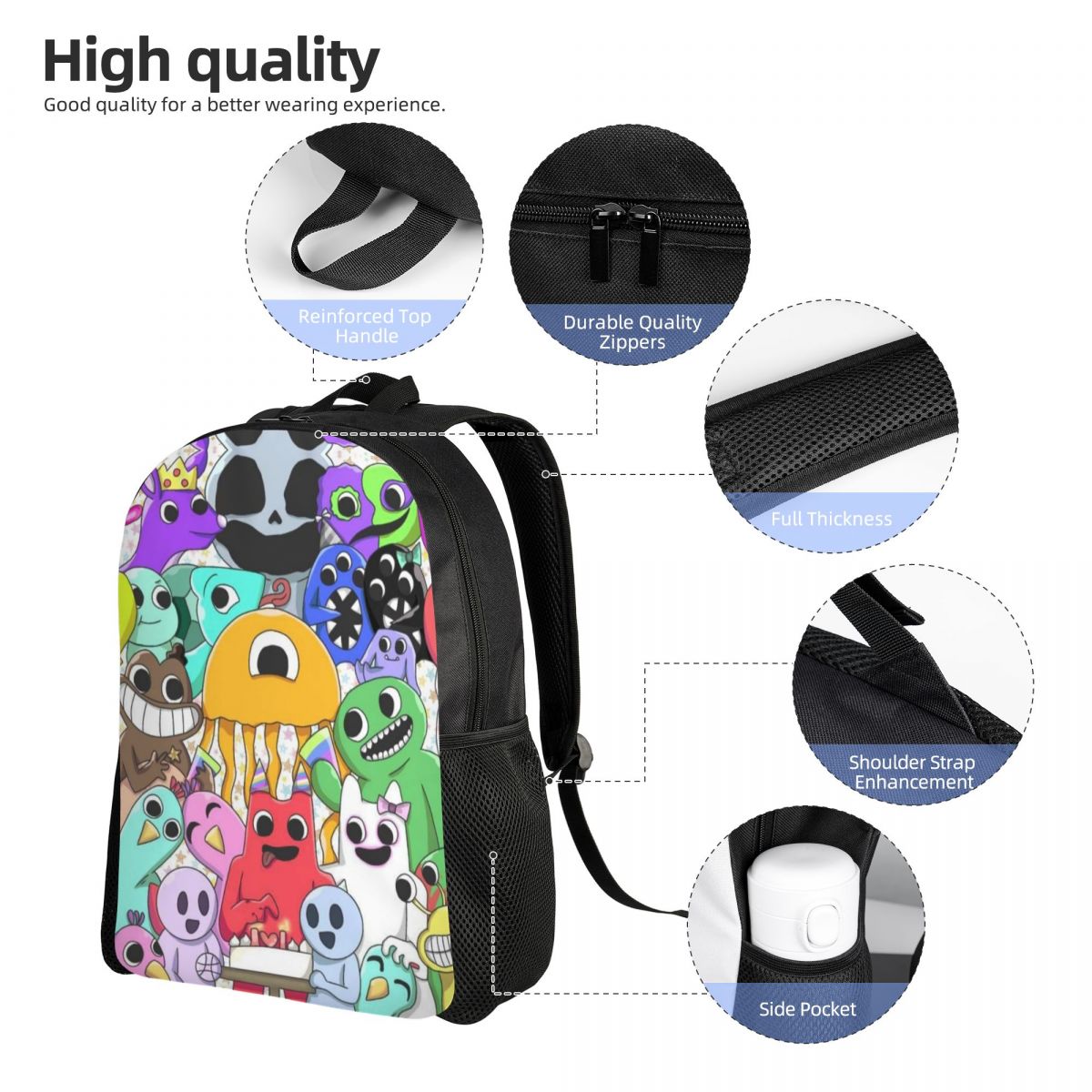 Rainbowed Cartoon Friends Back - Interior Design University avis et prix