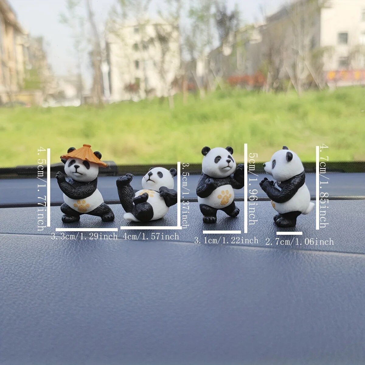 4pcs/set Panda Design Car Orna - Interior Design Years avis et prix