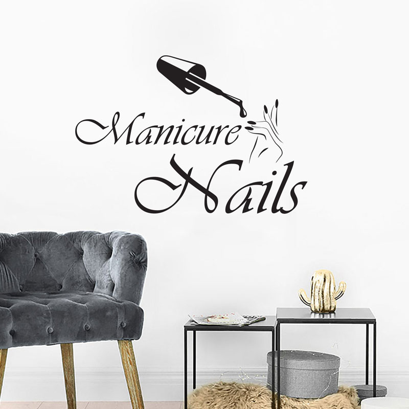 Wall Decal Manicure Vinyl Wind - Interior Design Nail Salon avis et prix