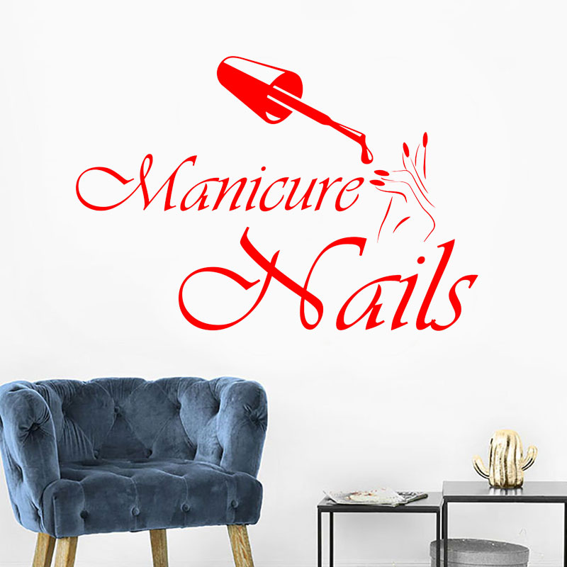 Wall Decal Manicure Vinyl Wind - Interior Design Nail Salon avis et prix
