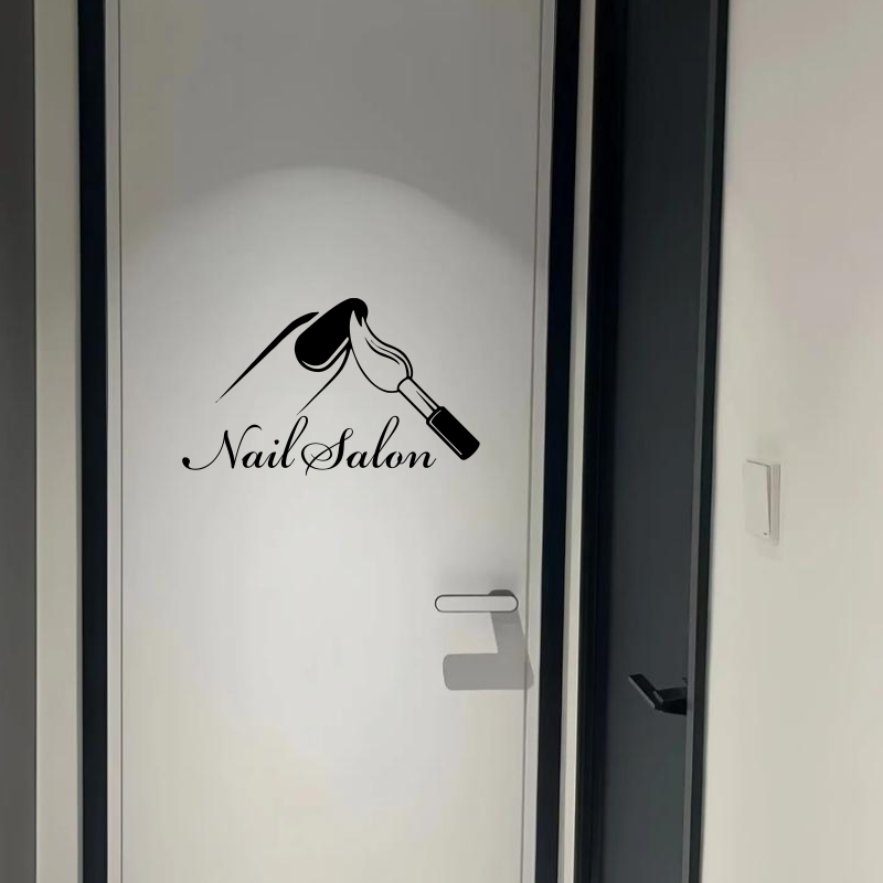 Nail Salon Shop Wall Decal Man - Interior Design Nail Salon avis et prix
