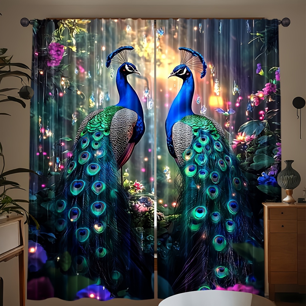 Blue Peacock and Flower Garden - Interior Design Of Cafe avis et prix