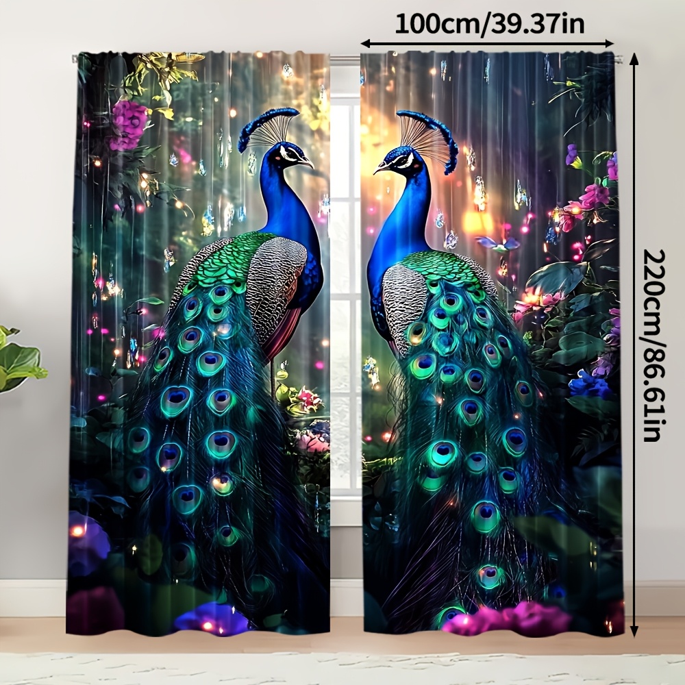 Blue Peacock and Flower Garden - Interior Design Of Cafe avis et prix
