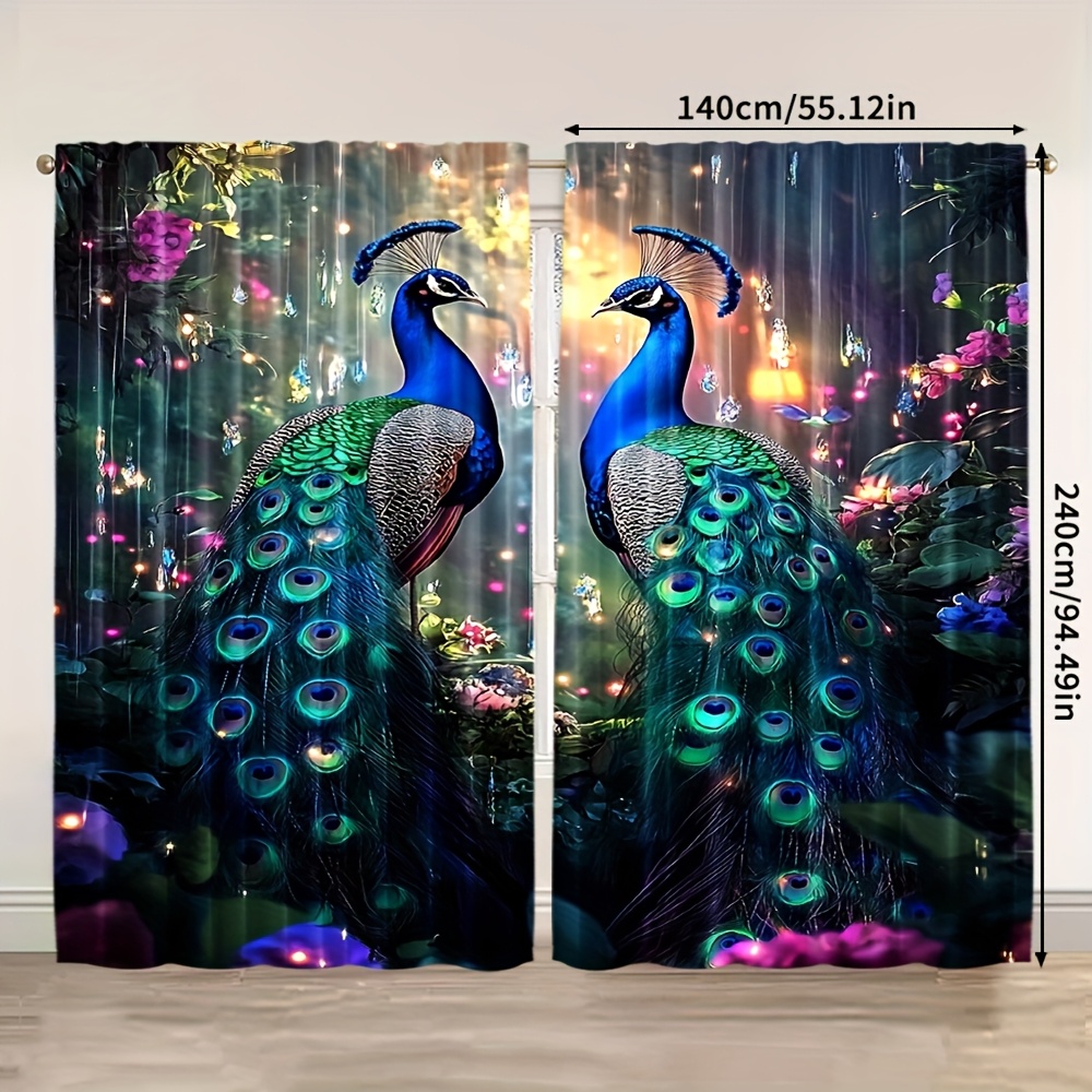 Blue Peacock and Flower Garden - Interior Design Of Cafe avis et prix