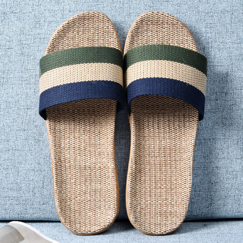 Men Multicolor Flax Slippers S - Linen Roller Blind avis et prix