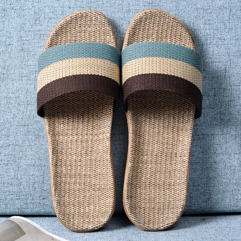 Men Multicolor Flax Slippers S - Linen Roller Blind avis et prix